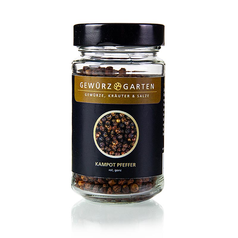 Gewürzgarten Kampot Pfeffer, roter Pfeffer aus Kambodscha, ganz, 120 g