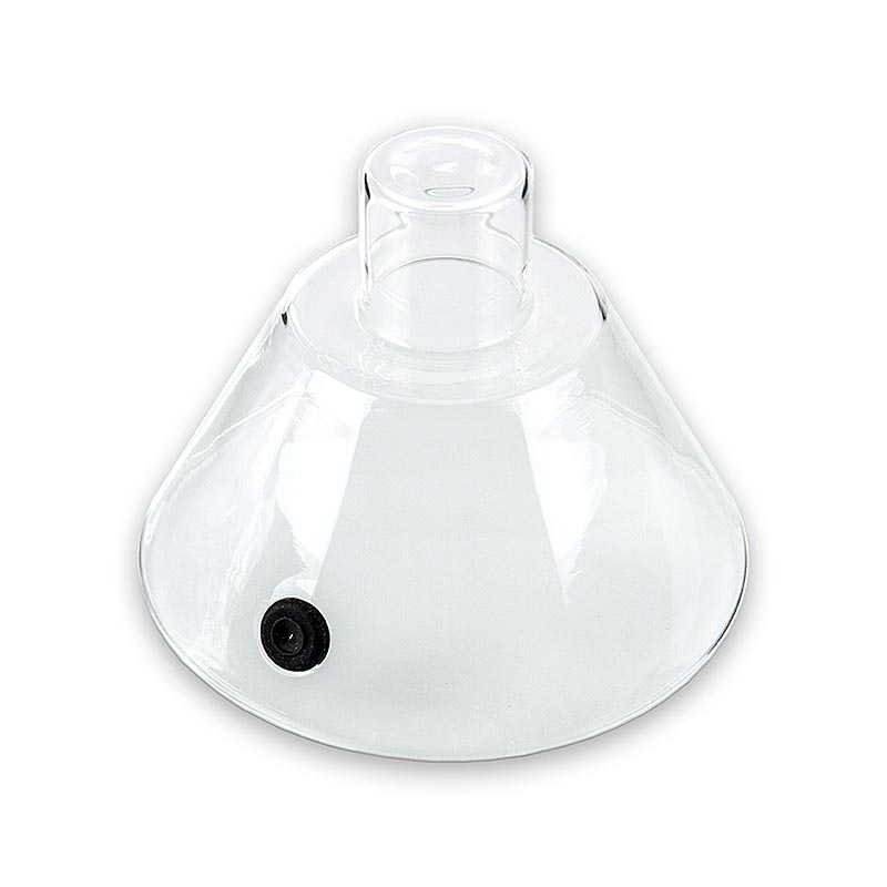 Glas-Räucherglocke (Tagine) mit Ventil, ideal zum Räuchern und Dünsten von Fleisch, Fisch und Gemüse, Ø 18cm