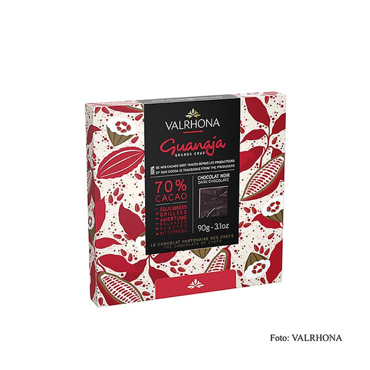 Valrhona Carré Guanaja - Bitterschokoladentäfelchen, 70% Kakao, 90 g, 18 x 5g - köstliche dunkle Schokoladenstückchen aus 70% Kakao, verpackt in 18 kleinen Portionen à 5g