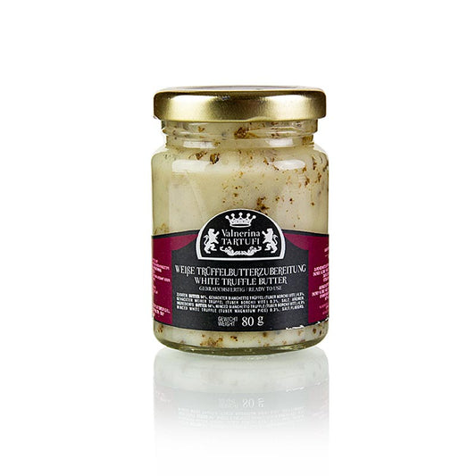 Preparato per burro al tartufo, con tartufo bianco Magnatum Pico, Valnerina Tartufi, 80 g