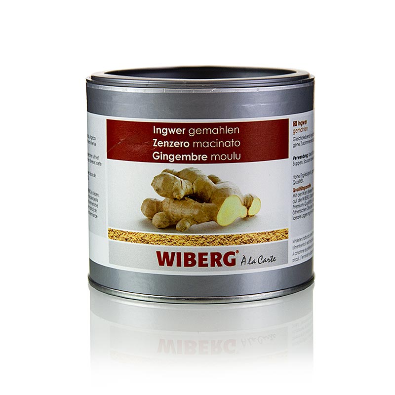 German: Wiberg Ingwer, gemahlen, 180 g - Hochwertiger gemahlener Ingwer in praktischer 180 g Verpackung