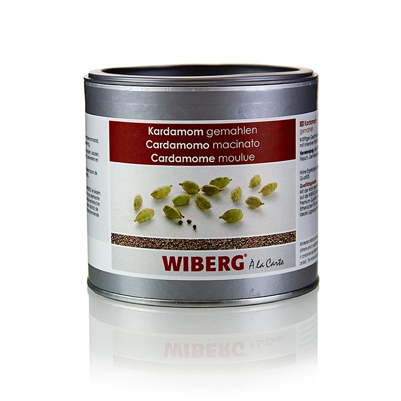 Gemahlener Wiberg Cardamom in einer 250 g-Verpackung, bereit, um Ihren Gerichten das perfekte Aroma zu verleihen Entdecken Sie das umfassende Sortiment an Qualitätsprodukten von Wiberg Gastro für unendliche Geschmackserlebnisse in Ihrer Küche