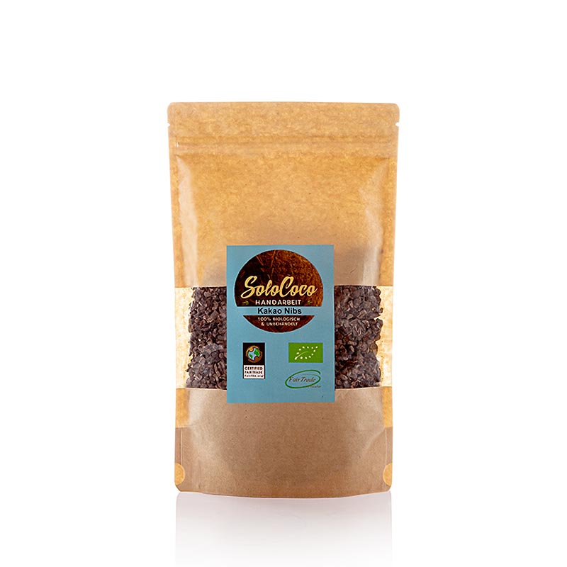 SoloCoco Cocoa Nibs (pezzi di fava di cacao Grue), biologico, 250 g
