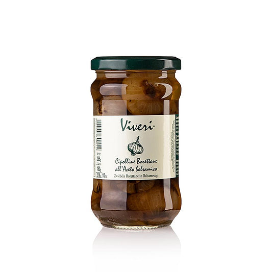 Viveri - Oignons Borettane marinés au vinaigre de balsamique, 285 g