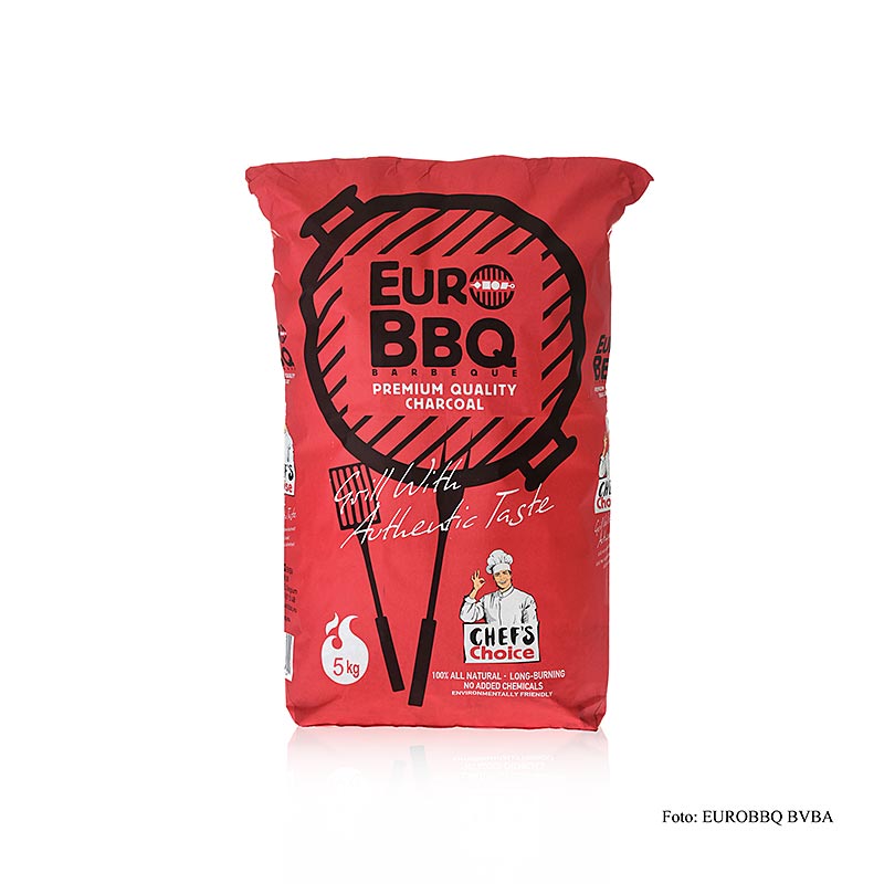 Grill BBQ - Holzkohle, EuroBBQ, 5 kg: Perfektes Zubehör für smoken, grillen und räuchern auf höchstem Niveau