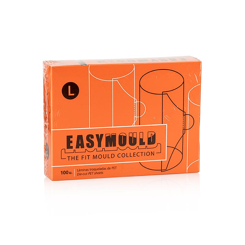Feuilles Easymould Rendondo, rondes, ø25x80mm, 100% Chef (60/0006), 100 pcs