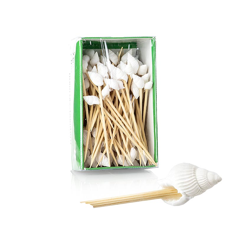 Brochettes en bambou, "Coquillage", 7cm, 100 pcs