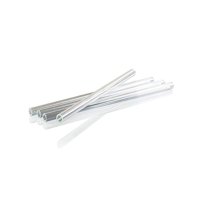 Glas-Trinkhalme, gerade, ø8mm (1,1mm Wand), 15cm, 50 St - Hochwertige Zubehör für unvergessliche Bar-Erlebnisse