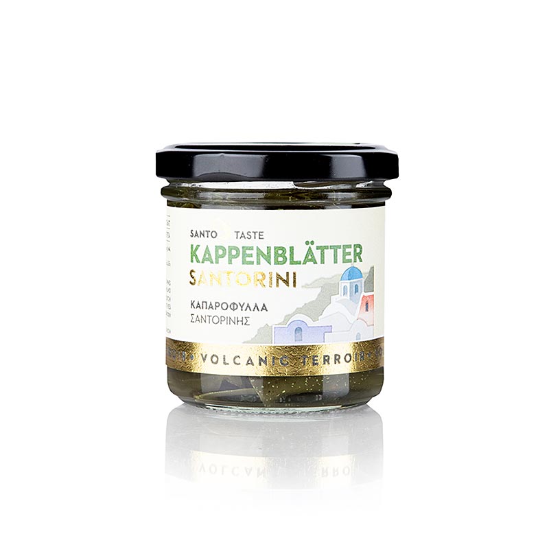 Eingelegte Thiraika-Kapernblätter aus Santorini in Essig, Glas, 150 g