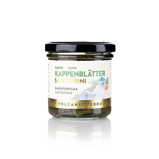 Feuilles de câpres (Thiraika) de Santorin au vinaigre, Bocal, 150 g