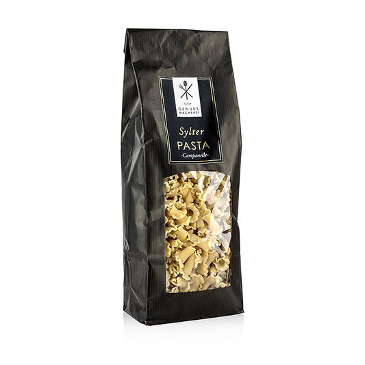 English

Alt text: Sylter Pasta - Campanelle, 400 g, a delicious and versatile Italian pasta shape perfect for creating a variety of dishes, from creamy pasta salads to hearty casseroles