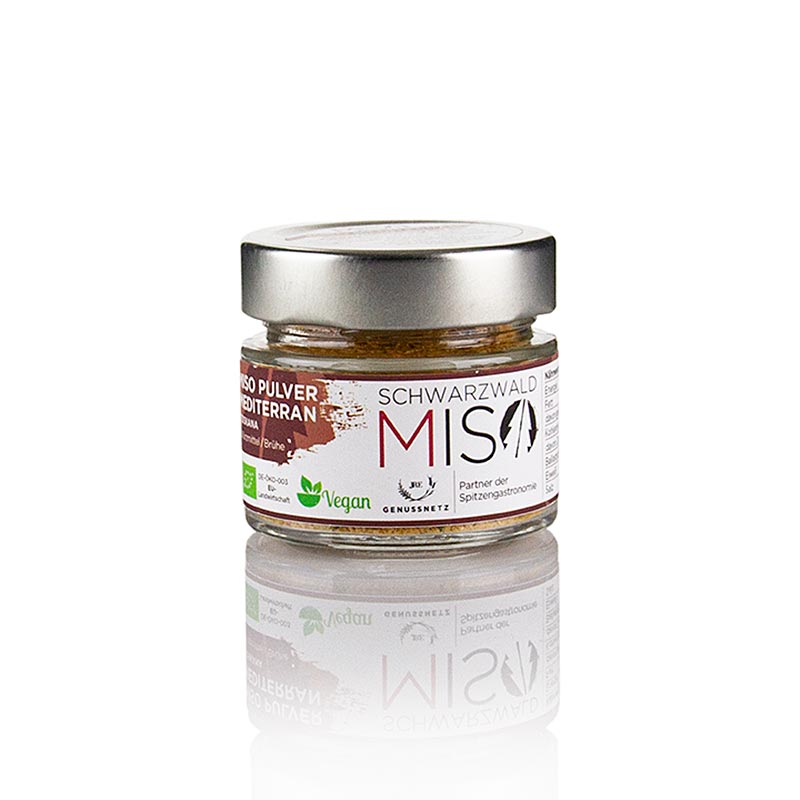Miso Mediterran Pulver, mit mediterranen Gewürzen und Bio-Zutaten, ideal zum Verfeinern von Saucen, Suppen und Marinaden, mit traditionellem Schwarzwald Miso - kaufen Sie es in der Schweiz