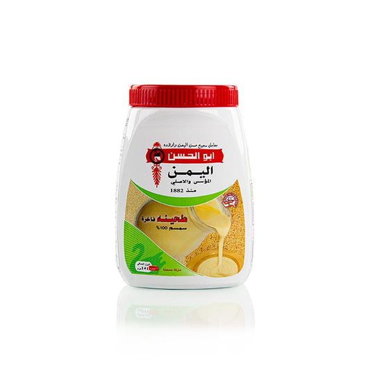 Tahini Sesampaste von Al Yaman, 454 g, ideal für Dressing, Saucen, Marinade, Dip oder Brotaufstrich, auch für Vegetarier geeignet