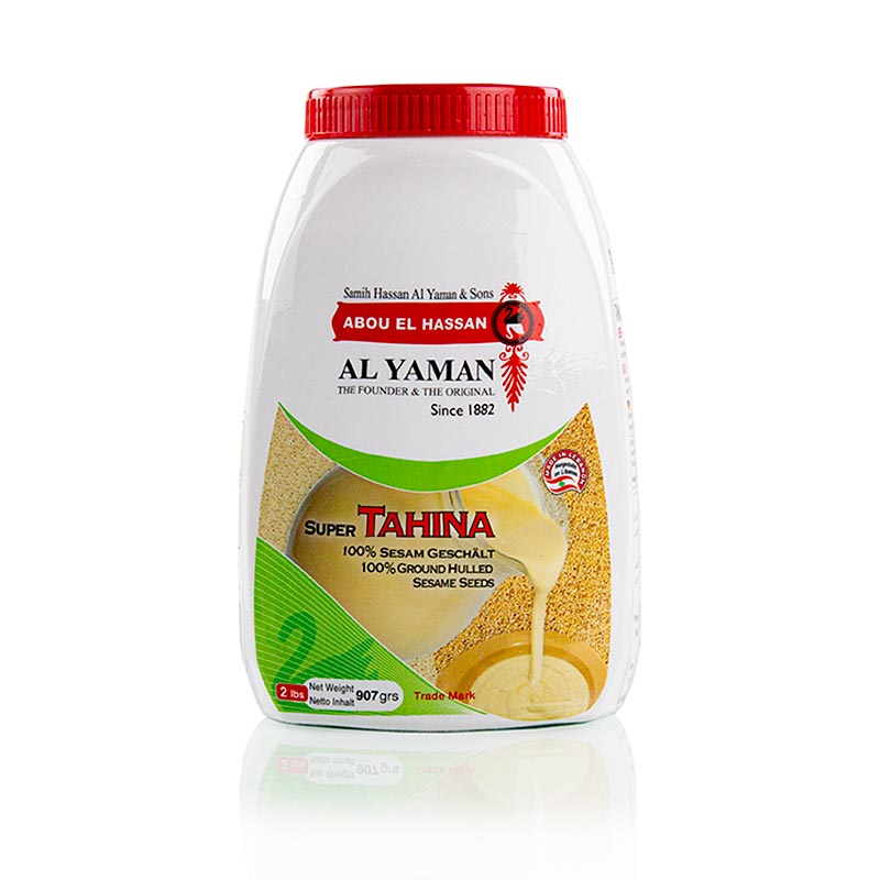 Tahini Sesampaste von Al Yaman, 907 g - vielseitig verwendbar für Dressings, Saucen, Marinaden, als Dip oder Brotaufstrich, auch geeignet für Vegetarier