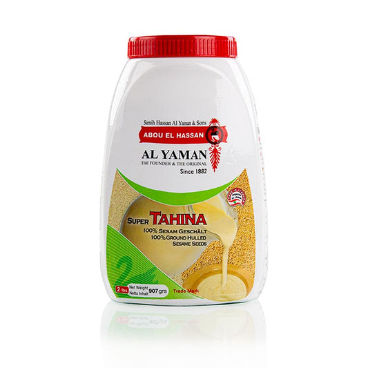 Tahini Sesampaste von Al Yaman, 907 g - vielseitig verwendbar für Dressings, Saucen, Marinaden, als Dip oder Brotaufstrich, auch geeignet für Vegetarier