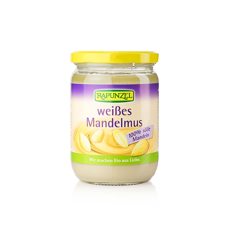Mandelmus, weiß, Vegan, Rapunzel, BIO, 500 g - Vielseitiges und kreatives Bio-Produkt für Brot, Müsli, Gemüsegerichte und Süßspeisen
