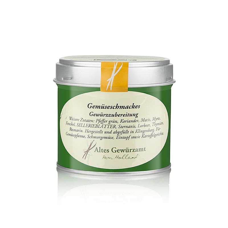 Gemüseschmackes, Gewürzzubereitung, Altes Gewürzamt, 75 g - Gewürzmischung für die Verfeinerung von Gemüsepfannen, Eintöpfen und Kartoffelgerichten