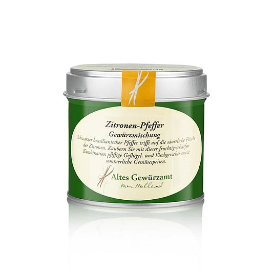 Zitronenpfeffer, Altes Gewürzamt, 100 g - Fruchtig-scharfe Gewürzmischung für Geflügel, Fisch und Gemüsegerichte