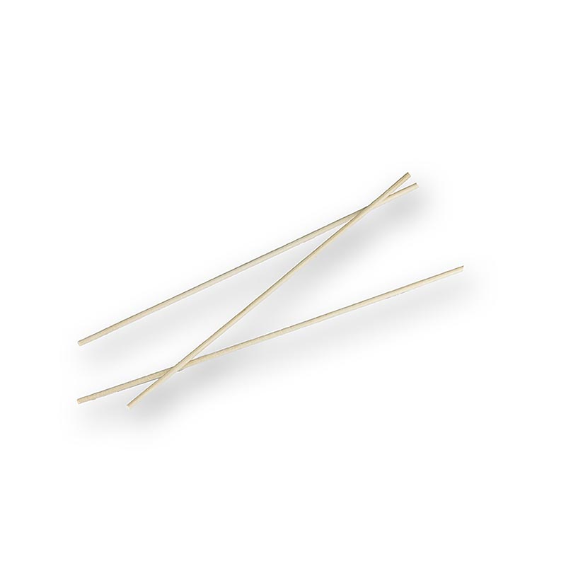 PAPSTAR - Brochettes en bois « Pure » pour barbe à papa, à extrémités arrondies, 15 cm, 1 000 pièces
