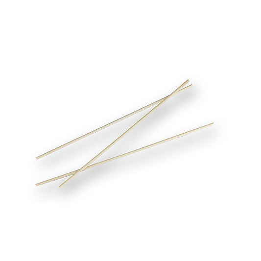 PAPSTAR - Brochettes en bois « Pure » pour barbe à papa, à extrémités arrondies, 15 cm, 1 000 pièces