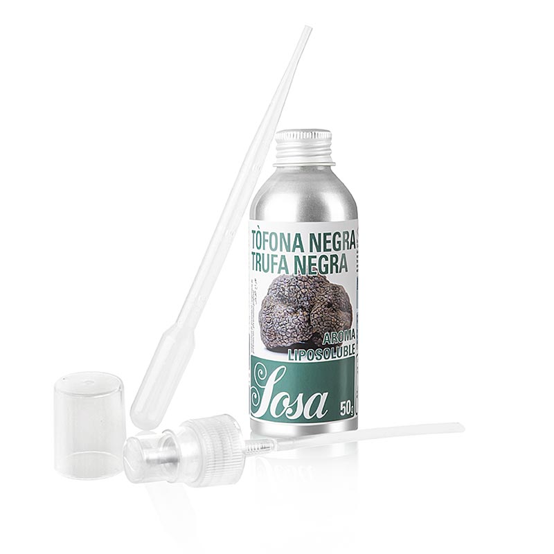 Aroma Schwarzer Trüffel, flüssig, fettlöslich, 50 g - hochwertiges flüssiges Trüffelaroma für kulinarische Verfeinerung