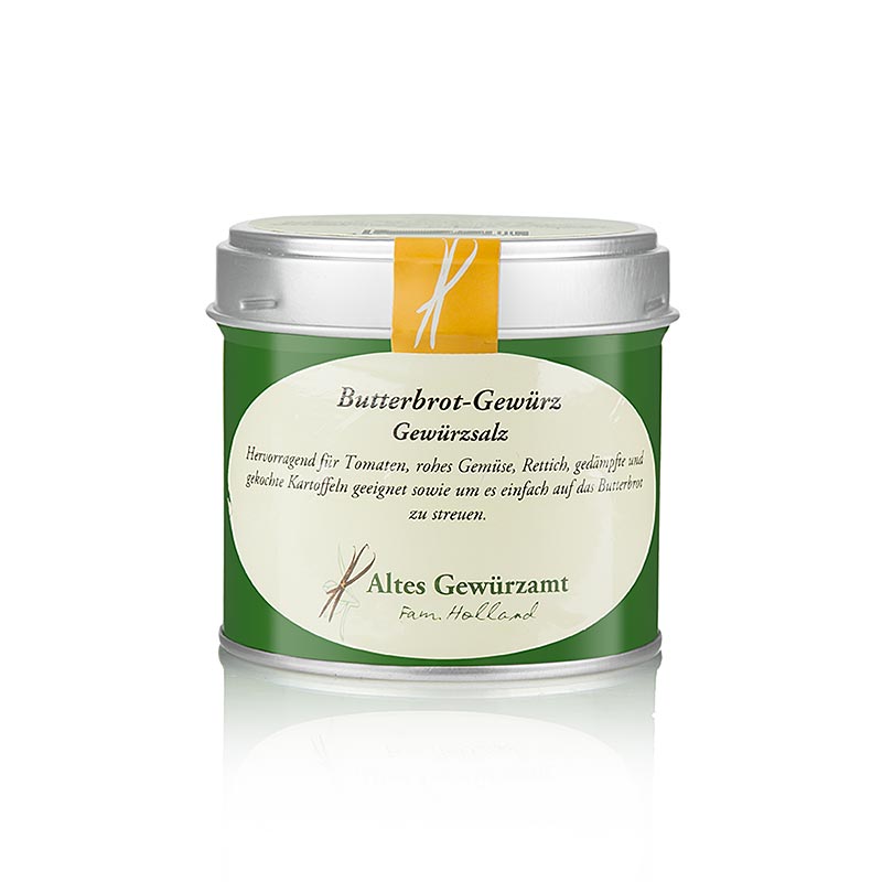 Butterbrot-Gewürz, Gewürzsalz, Altes Gewürzamt, 100 g - Für klassisches gebuttertes Brot, Tomaten, rohes Gemüse, Rettich und Kartoffeln