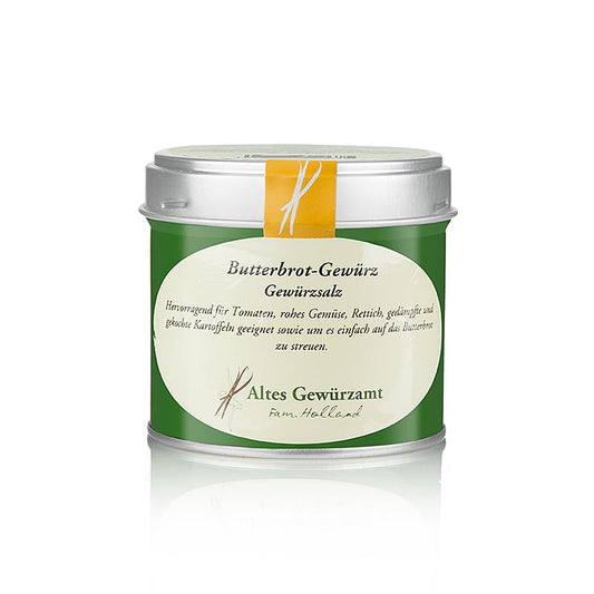 Butterbrot-Gewürz, Gewürzsalz, Altes Gewürzamt, 100 g - Für klassisches gebuttertes Brot, Tomaten, rohes Gemüse, Rettich und Kartoffeln