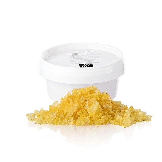 Meersalz mit Zitrone in Pyramidenform, Petros, Zypern, BIO, 100 g - Meersalz in Pyramidenform aus Zypern mit fruchtiger Zitrone Knusprige Textur, kulinarische Wirkung für Salate, Fischgerichte und Vorspeisen Keine künstlichen Zusätze oder Rieselstoffe