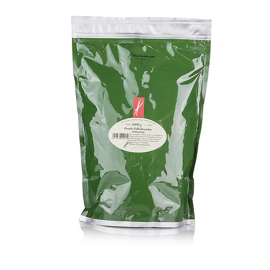 Panela Vollrohrzucker, Altes Gewürzamt, 1 kg - unraffinierter cremegelber Vollrohrzucker, verfeinert Desserts, Backwaren und Getränke mit intensivem, fruchtigem und karamelligem Geschmack