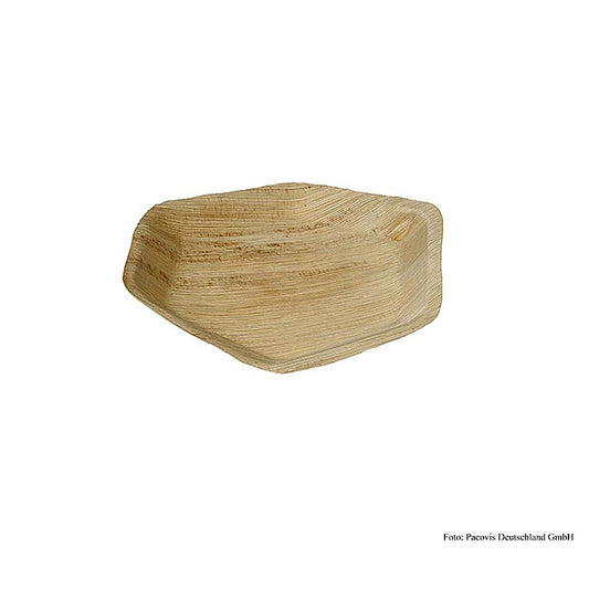 Einweg Naturesse Palmblatt Bowle (Schale) für Grillzubehör, 6-eckig, ø 24x2,5cm, 100 St - perfekt für einmalige Verwendung!