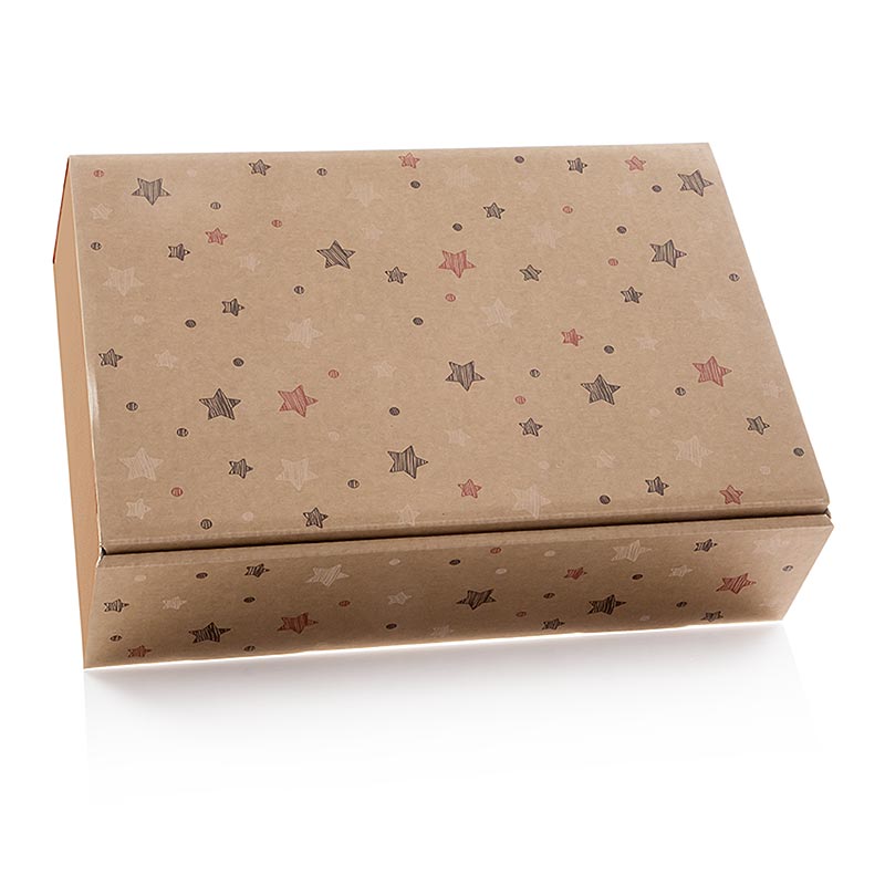 Weinpräsentkarton Natura Stars, 3er Präsentkarton, 360mm lang, perfekte Verpackung für Geschenke, Grillzubehör, Non Food und Hardware-Produkte