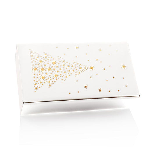 Scatola regalo per vino "Seta Bianco Sternenbaum", confezione regalo da 2, bianco, 360 mm, 1 pz.