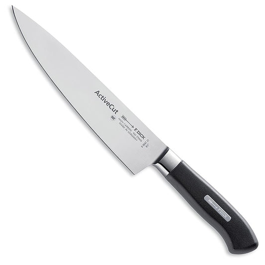 Aktives Kochmesser mit 21 cm langer rostfreier Stahlklinge, ideal für Profis und Hobbyköche Entwickelt für präzises Schneiden, mit ergonomischem Griff für komfortables Arbeiten Leicht zu reinigen und in der Schweiz erhältlich