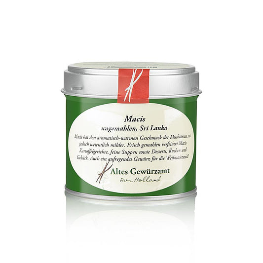 Muskatblüte aus Sri Lanka, 20 g, getrocknete Samenhülle, mildes Aroma, ideal für feine Suppen, Fisch, Käse und Weihnachtsbäckerei