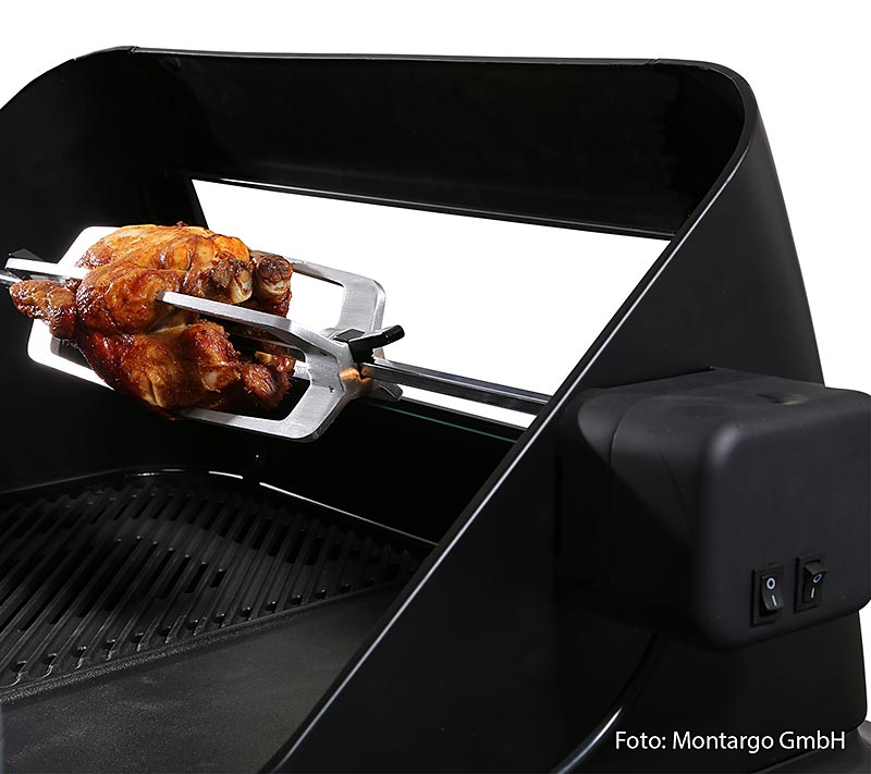 Rotisseriesystem für FORCE Grills, everdure montargo / Heston Blumenthal, 1 St - Hochwertiges Grillzubehör für einzigartige Grillerlebnisse mit Heston Blumenthal