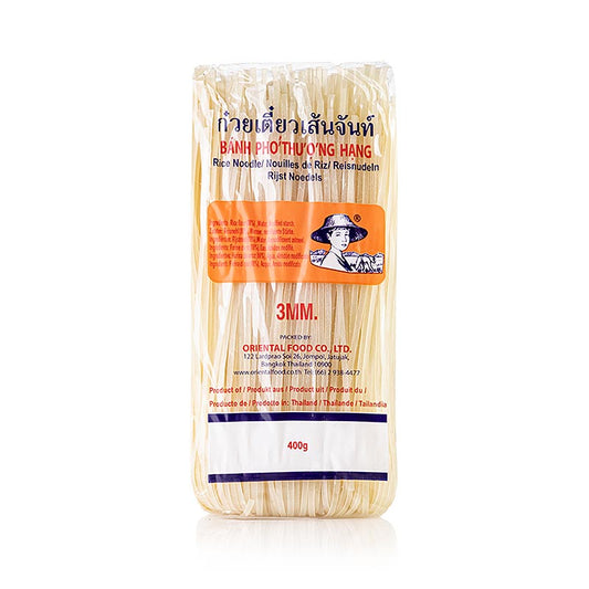 Tagliatelle di riso, larghezza 3 mm, 400 g
