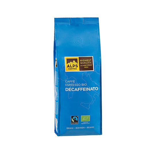 Schreyögg Kaffee Caffè Decaffeinato, entkoffeinierte ganze Bohnen, Fair Trade BIO, 500 g - nachhaltige und fair gehandelte entkoffeinierte Kaffeebohnen aus biologischem Anbau, ideal für Kaffeeliebhaber