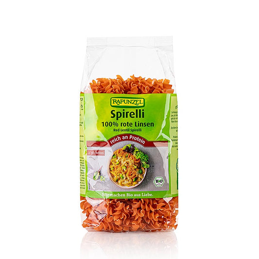 Rapunzel, Pasta di lenticchie - Spirelli di lenticchie rosse, biologica, 300 g
