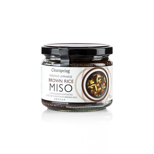 Organic Japanese Brown Rice Miso, pâte de miso brune, Clearspring, BIO, 300 g