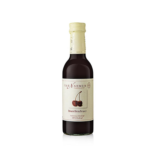 Sauerkirschsaft Morellenfeuer (100 % Direktsaft) van Nahmen, 250 ml - Erfrischend säuerlicher Geschmack, reich an wertvollen Vitaminen und Antioxidantien, aus nachhaltigem Anbau Kaufen Sie Morellenfeuer Sauerkirschsaft in der Schweiz!