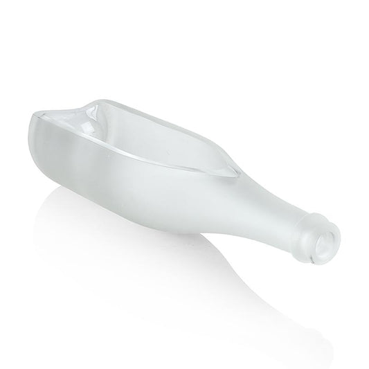 Angebrochene Champagnerflasche SNOW, 30x8x6cm, 500ml, 100% Chef, ideal für Tischdekoration