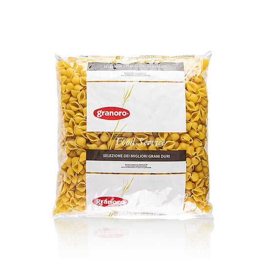 Großverpackung Granoro Conchiglie (Muschelnudeln), No105, 3 kg, perfekt für italienische Pasta-Gerichte