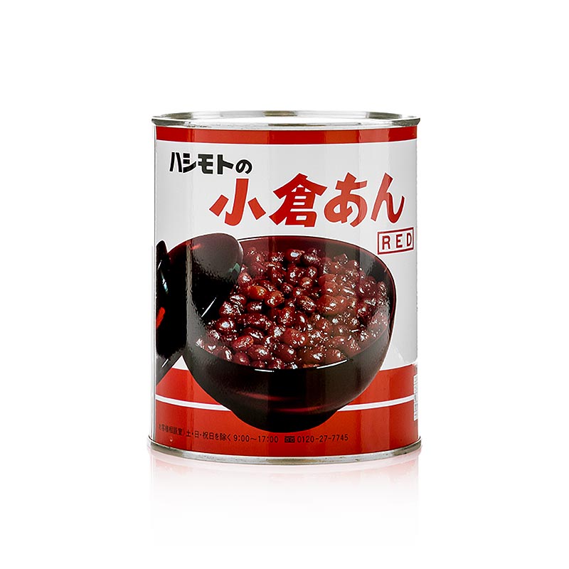 Rote Bohnenmus, gesüßt, hergestellt aus gekochten roten Bohnen, Zucker, Wasser und Salz, ideal für süße Füllungen, 1 kg