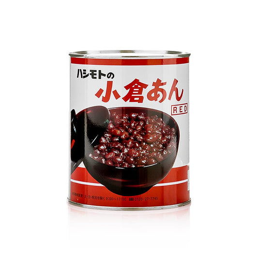 Rote Bohnenmus, gesüßt, hergestellt aus gekochten roten Bohnen, Zucker, Wasser und Salz, ideal für süße Füllungen, 1 kg
