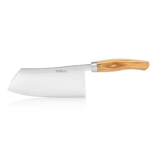 Couteau de cuisine chinois Nesmuk Soul 180 mm, manche en bois d'olivier, 1 pièce