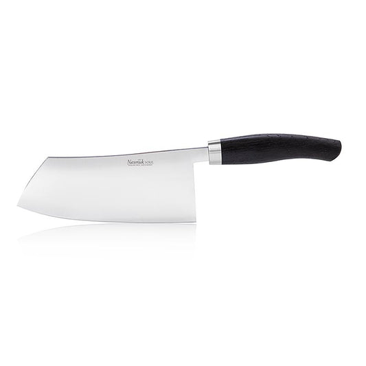 Couteau de cuisine chinois Nesmuk Soul 180 mm, manche en chêne des marais, 1 pièce