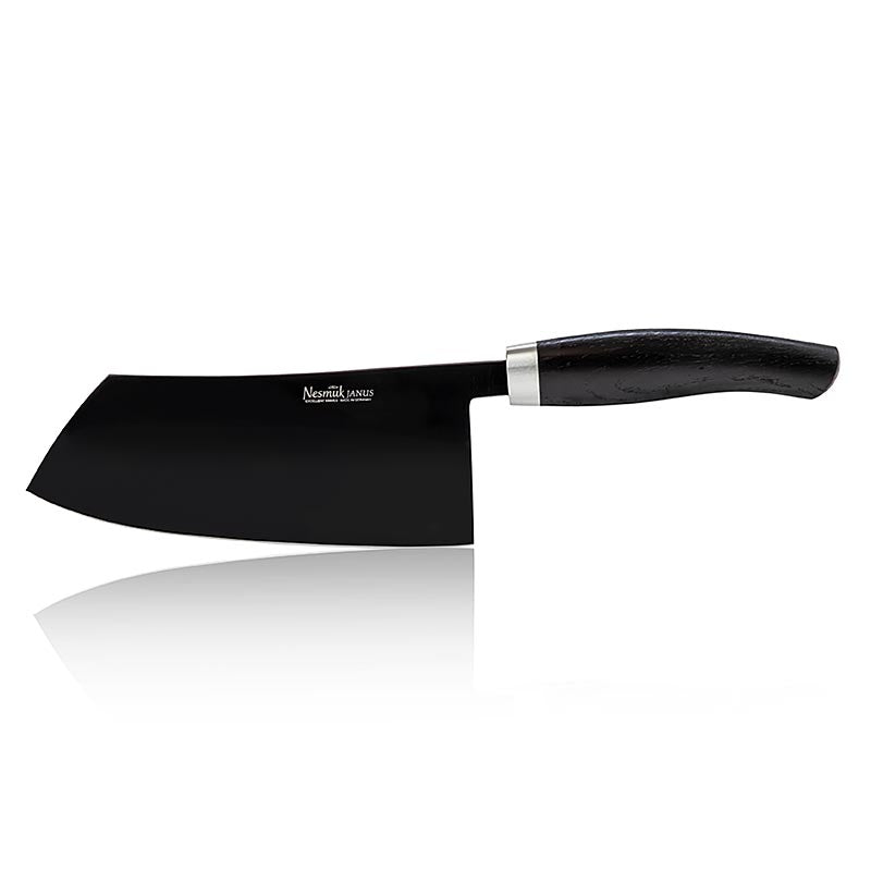 Coltello da cucina cinese Nesmuk Janus, 180 mm, manico in quercia di Moore, 1 pz.