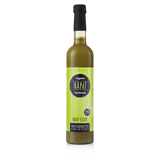 Hanf Elixir, Obsthof Retter, BIO, 500 ml - hochwertiges Hanf Konzentrat zur Verfeinerung von Getränken und Speisen, ideal auch für Cocktails und als Geheimtipp in der Küche