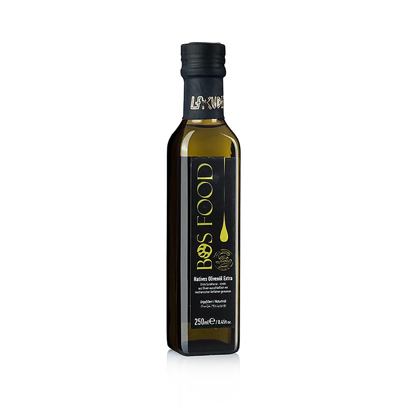 Natives griechisches Olivenöl extra von BOS FOOD aus Lakudia, 250 ml, perfekt zum Verfeinern von Gerichten