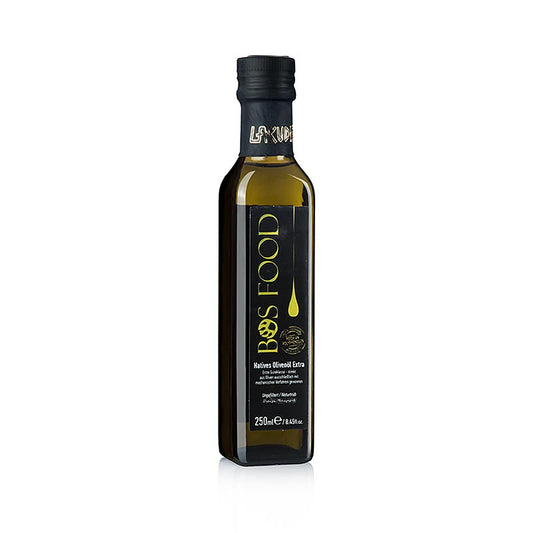 Natives griechisches Olivenöl extra von BOS FOOD aus Lakudia, 250 ml, perfekt zum Verfeinern von Gerichten